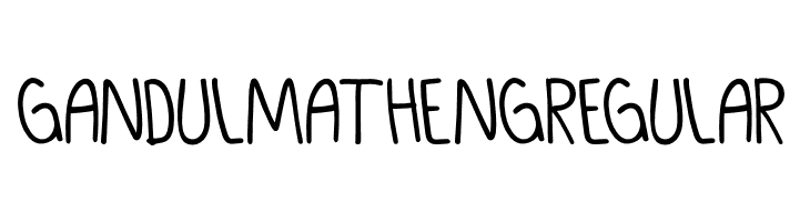 GANDUL MATHENG Regular  免费字体下载