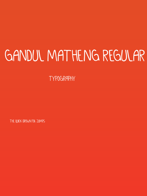 GANDUL MATHENG Regular Poster