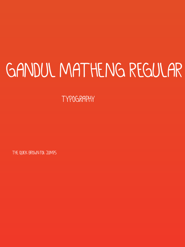GANDUL MATHENG Regular Poster