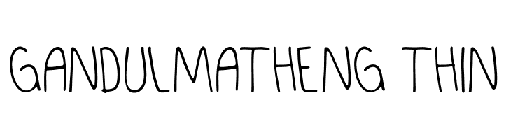 GANDULMATHENG Thin  Fuentes Gratis Descargar
