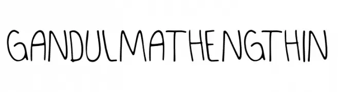 GANDULMATHENG Thin  Fuentes Gratis Descargar