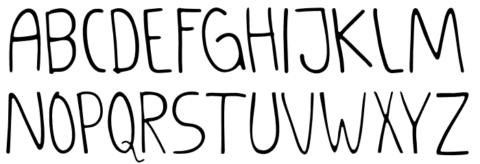 GANDULMATHENG Thin Font LOWERCASE