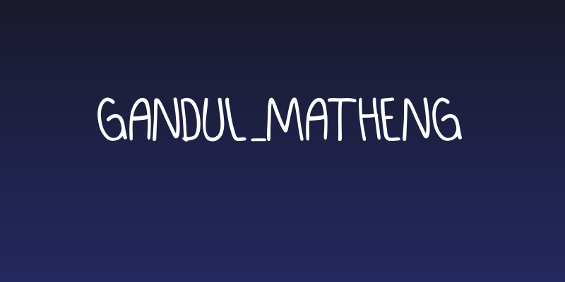 GANDUL_MATHENG Social Header