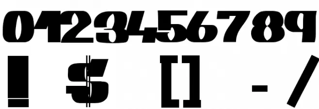 GANG BANG CRIME Font OTHER CHARS