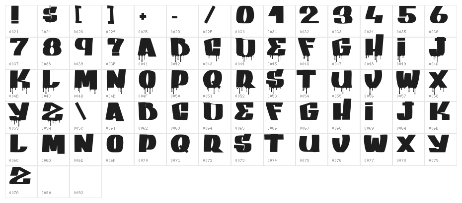 GANG BANG CRIME Character Map