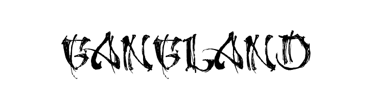 GANGLAND  font caratteri gratis