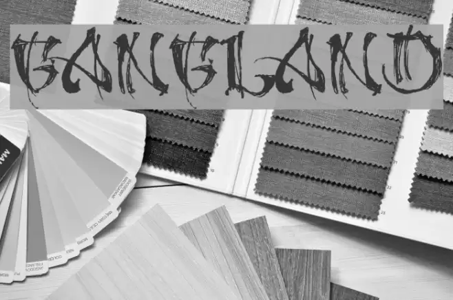 GANGLAND Font examples