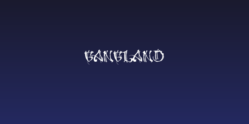 GANGLAND Social Header