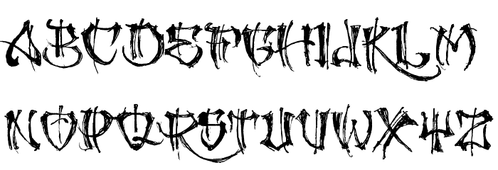 GANGLAND Font LOWERCASE