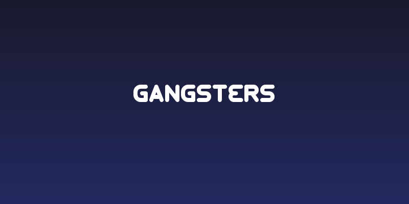 GANGSTERS Social Header