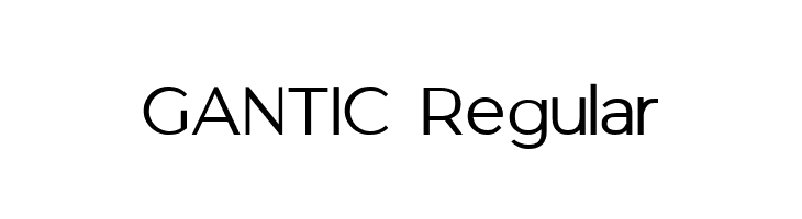 GANTIC Regular  नि: शुल्क फ़ॉन्ट्स डाउनलोड