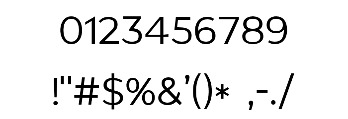 GANTIC Regular Font OTHER CHARS