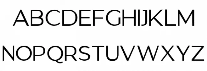 GANTIC Regular フォント 大文字