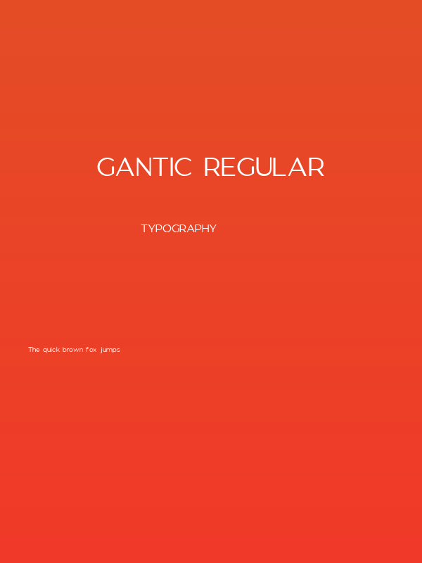 GANTIC Regular Poster