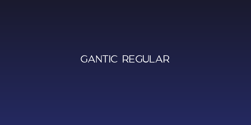 GANTIC Regular Social Header