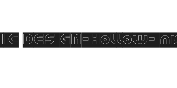 GAPHIC DESIGN-Hollow-Inverse Logo