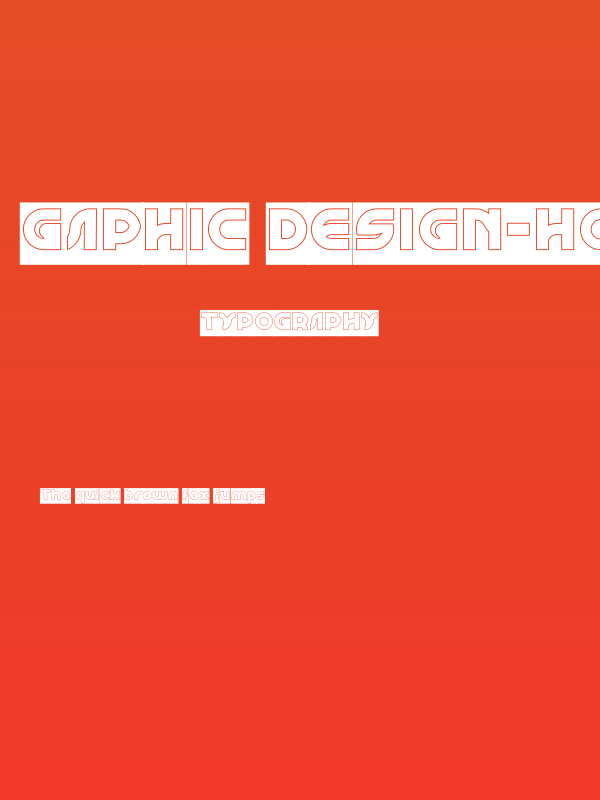 GAPHIC DESIGN-Hollow-Inverse Poster