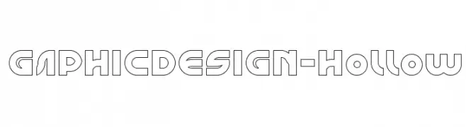 GAPHIC DESIGN-Hollow  Frei Schriftart Herunterladen