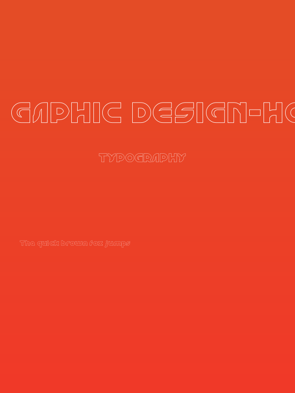 GAPHIC DESIGN-Hollow Poster