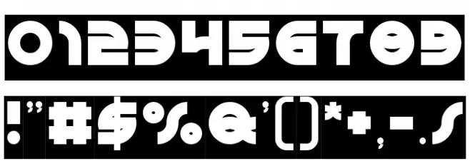 GAPHIC DESIGN-Inverse Font OTHER CHARS