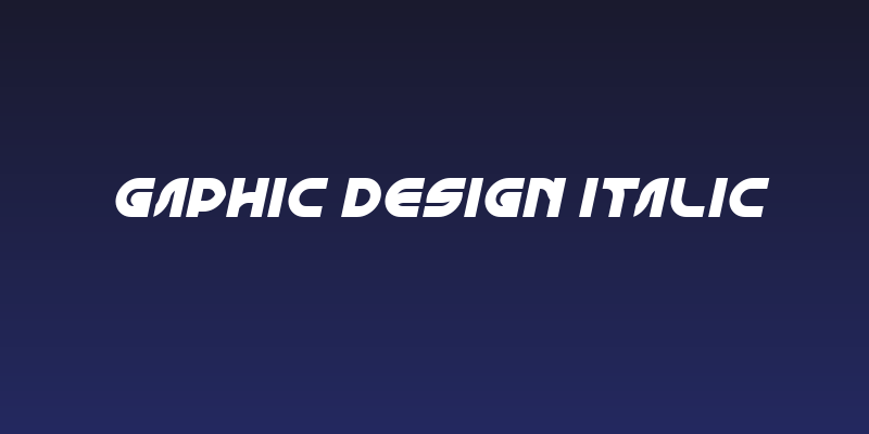 GAPHIC DESIGN Italic Social Header