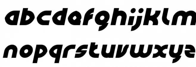 GAPHIC DESIGN Italic Font Litere mici