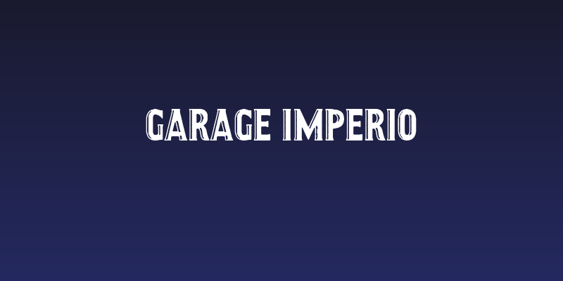 GARAGE IMPERIO Social Header