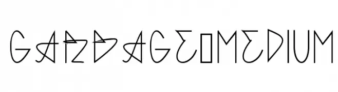 GARBAGE MEDIUM  Frei Schriftart Herunterladen