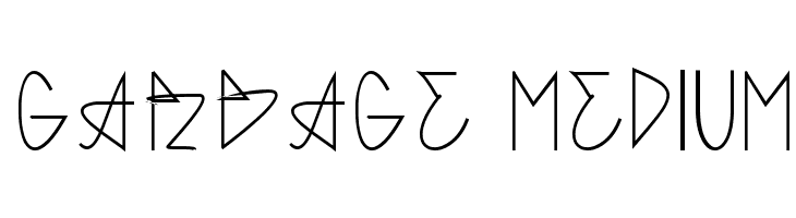 GARBAGE MEDIUM  Frei Schriftart Herunterladen