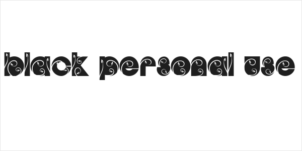 GARDEN BLACK PERSONAL USE Regular Logo