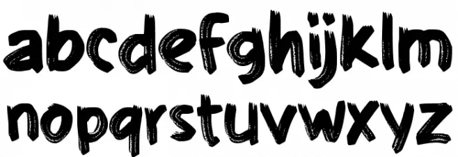 GAREZ फ़ॉन्ट लोअरकेस