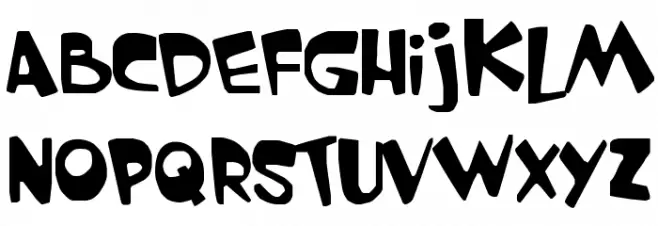 GARFIELD the CAT 字体 大写