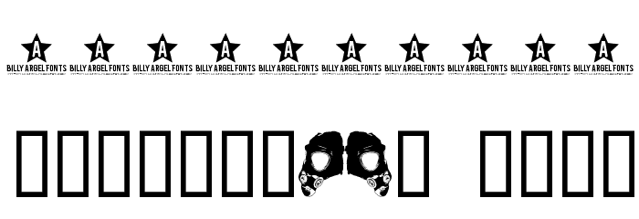 GASMASK Font OTHER CHARS