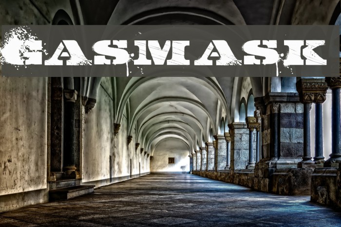 GASMASK Font examples