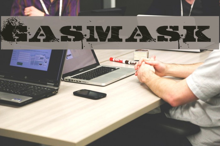 GASMASK Font examples