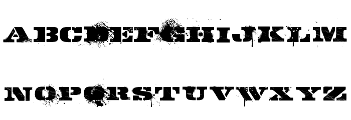 GASMASK Font LOWERCASE