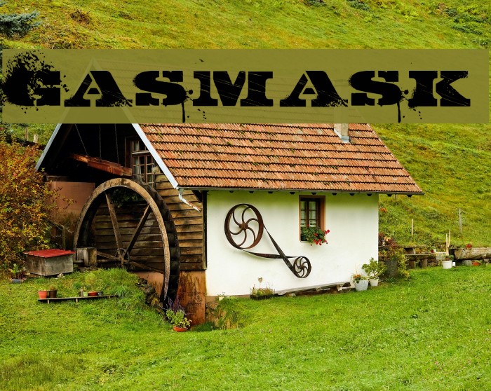 GASMASK Font examples