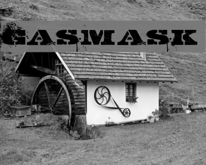 GASMASK フォント examples