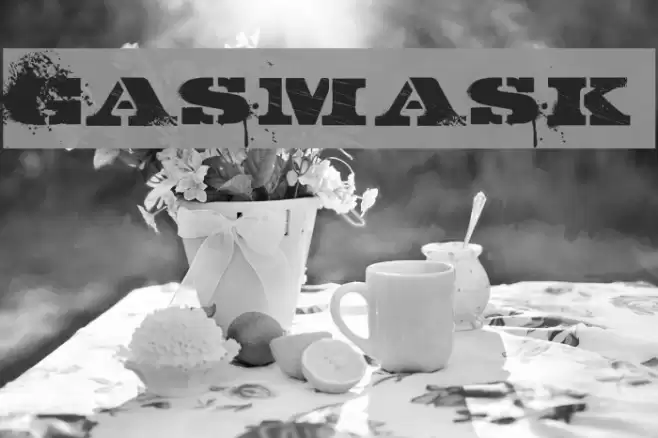 GASMASK フォント examples