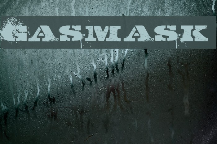 GASMASK Font examples