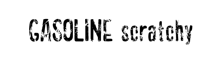 GASOLINE scratchy  नि: शुल्क फ़ॉन्ट्स डाउनलोड