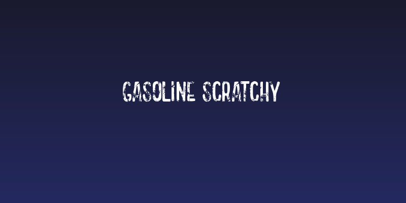 GASOLINE scratchy Social Header