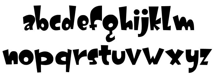 GATOT KACA Font LOWERCASE