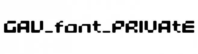 GAU_font_PRIVAtE  Frei Schriftart Herunterladen