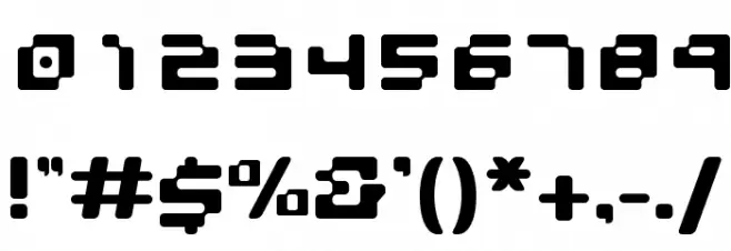 GAU_font_PRIVAtE Шрифта ДРУГИЕ символов