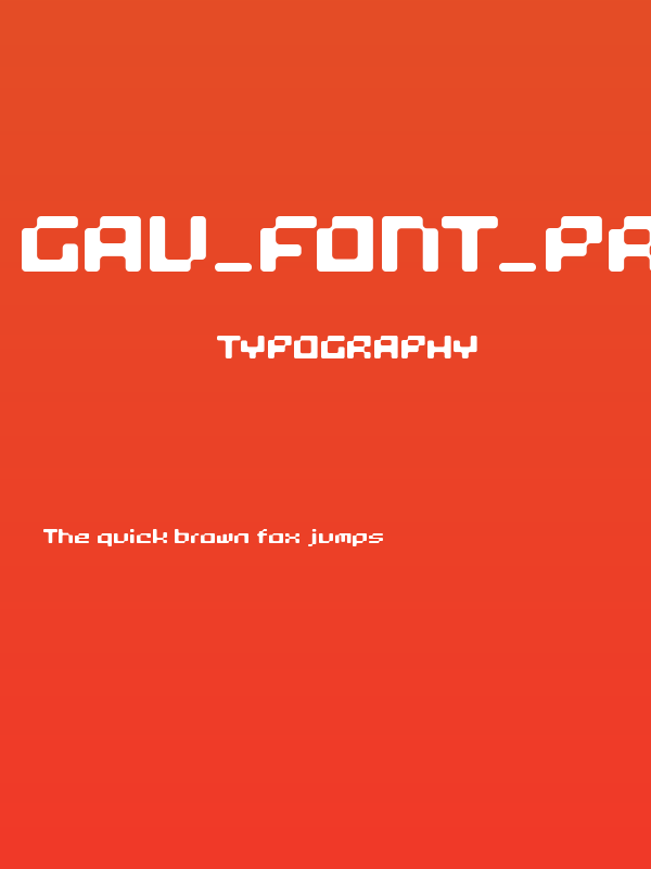 GAU_font_PRIVAtE Poster
