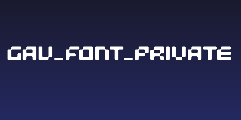 GAU_font_PRIVAtE Social Header