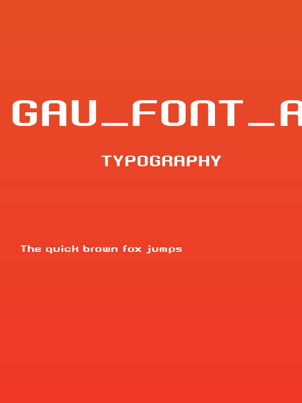 GAU_font_Root Normal Poster