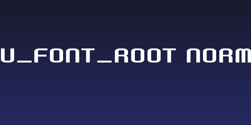 GAU_font_Root Normal Social Header