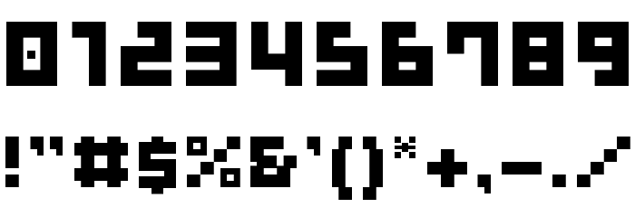 GAU_font_cube_B Font OTHER CHARS